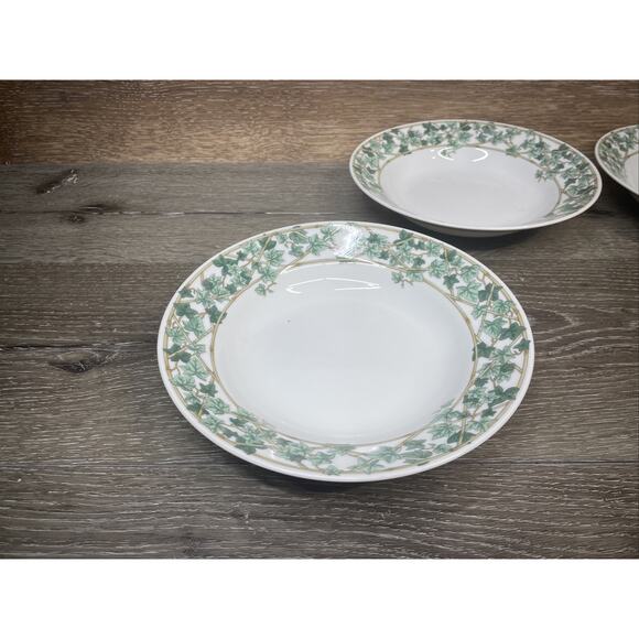 Christopher Stuart IVY PARK 8-1/4”Rimmed Salad/Soup Bowl Japan ~Set Of 4 - Picture 2 of 16